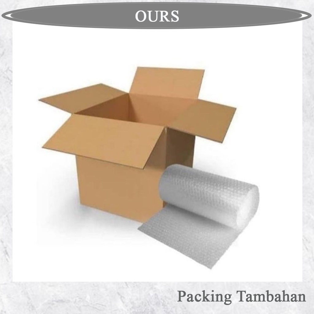 

Packing Tambahan kardus + bubble warp