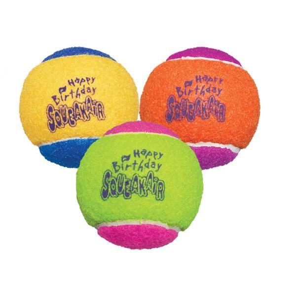 Kong AirDog Squeakair Tennis Ball AST2Y (M)