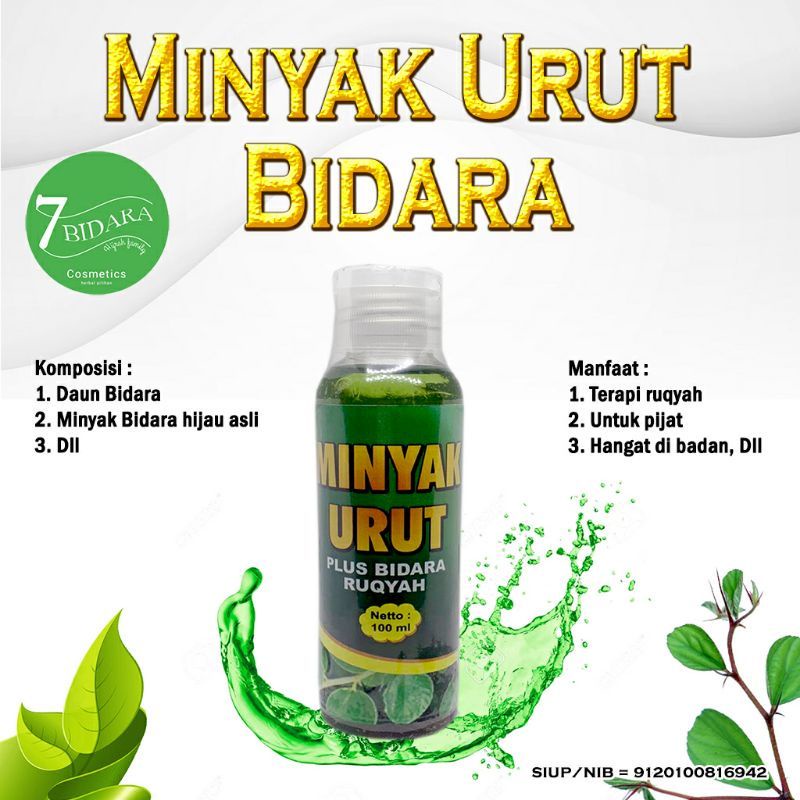 Minyak Urut bidara 100 ml / MINYAK URUT