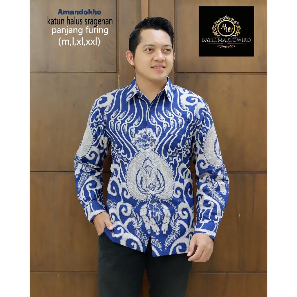 AMANDHOKO MARTOWIRO KEMEJA BATIK PRIA LENGAN PANJANG PENDEK LAPIS FURING ATASAN BATIK PRIA MODERN KAWUNG GALING ASWOTOMO ABU NEW ABINAYA RAJENDRA ABANG AJOTOSATRU ABANG ASMITA ASWATOMO BIRU PUSPOAYU HITAM KRISNAMUKTI NEW ABANG AMBALIKO JOGLO NEW KEMBANG