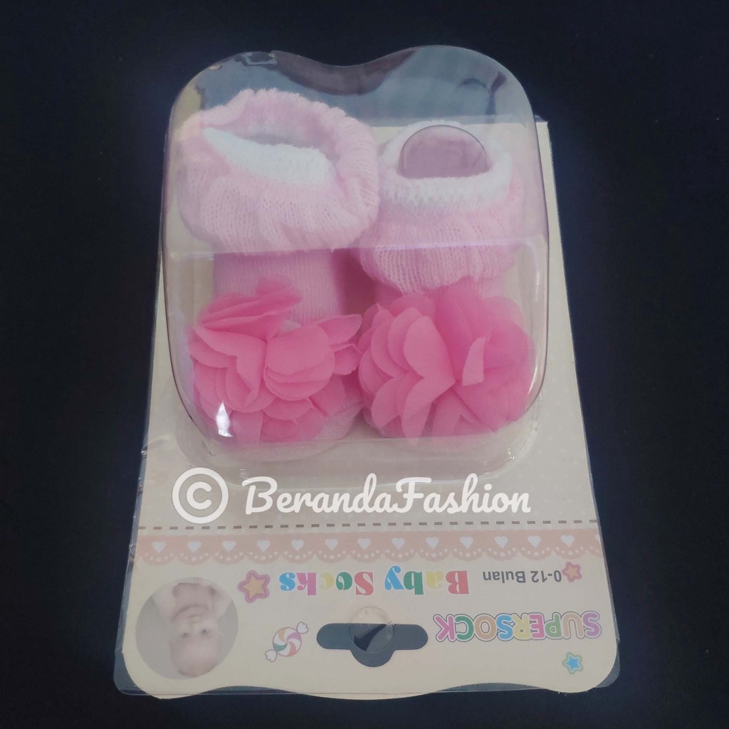 Sepatu kaos kaki bayi new born SNI cewek 0-6 bulan