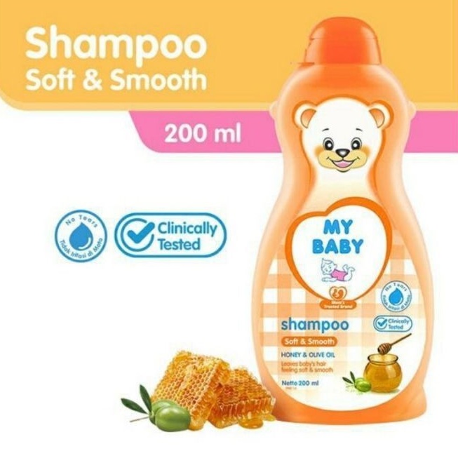 My Baby Shampoo 200ml Shampo Bayi Soft Smooth / Shampo Bayi Black Shine Perawatan Rambut Bayi Tebal dan Hitam