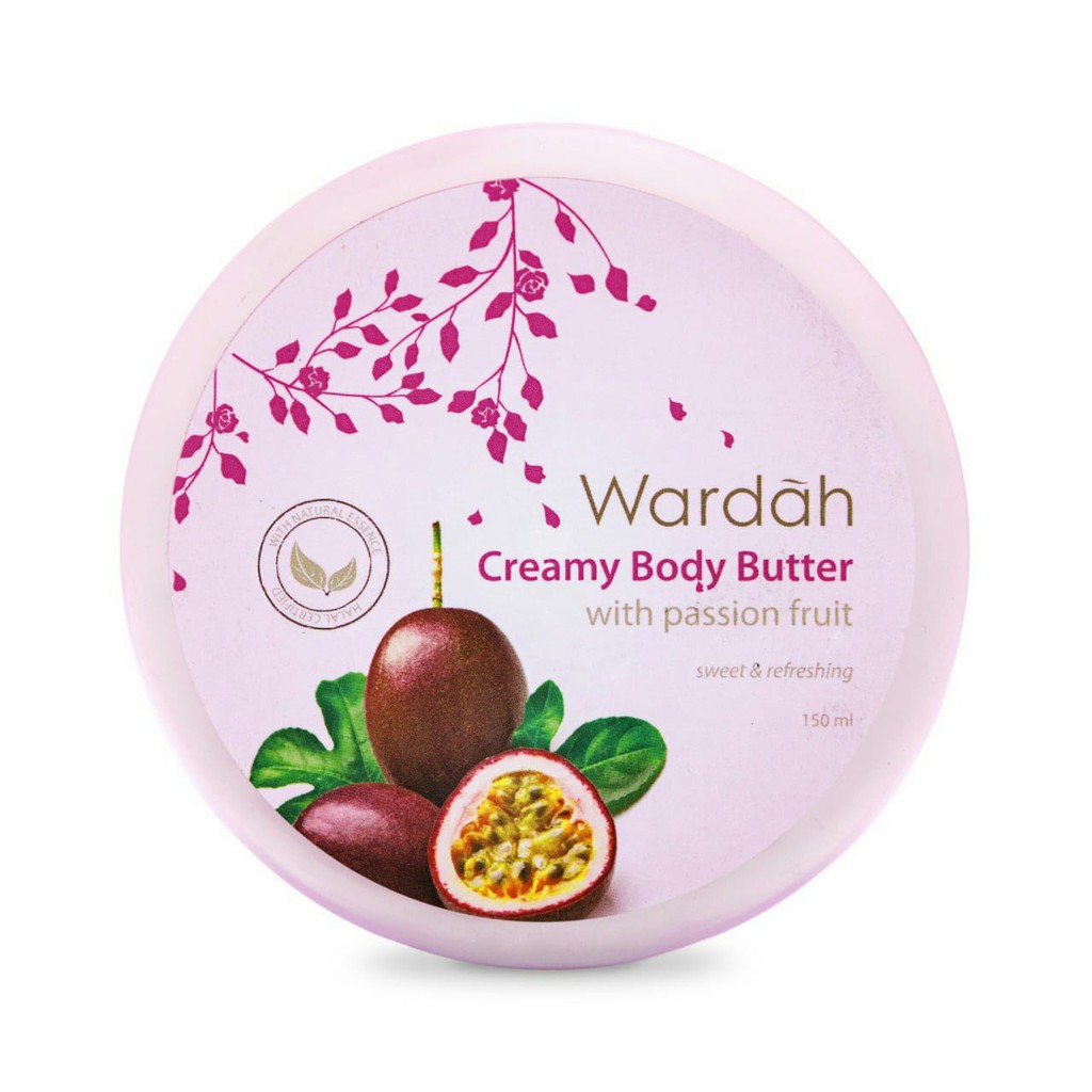 WARDAH Creamy Body Butter Passion Fruit - Body Butter - Body Lotion - Pelembab Kulit