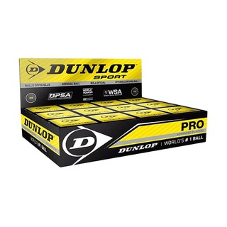 Dunlop Pro Squash Ball Double Dot - Black