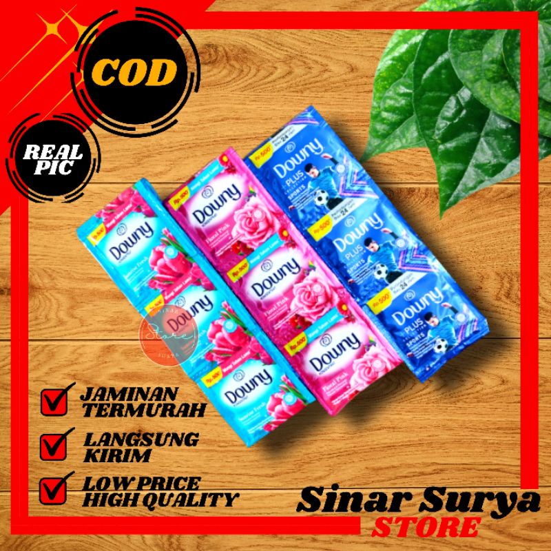 downy pewangi pakaian sachet 1 renteng 12 sachet/downy parfum/pelembut pakaian