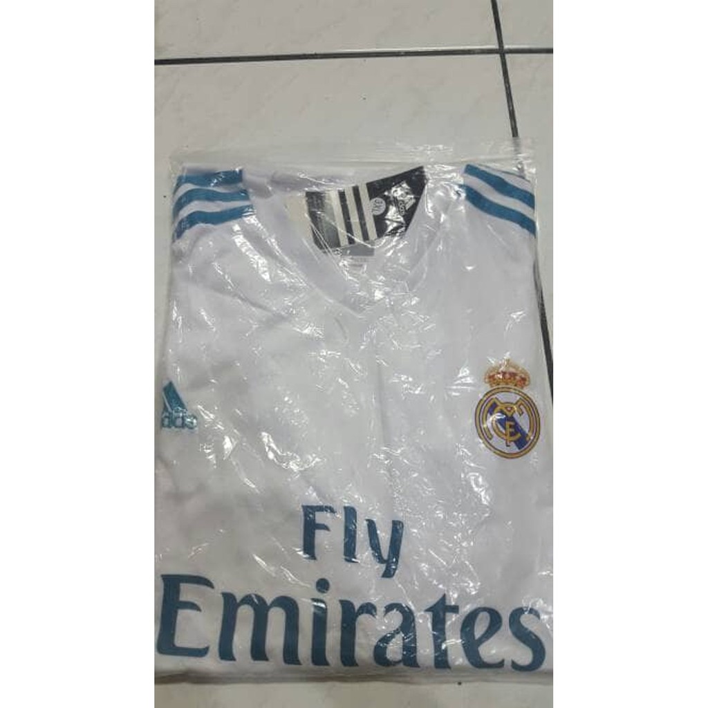 Dijual Jersey Baju Bola Real Madrid Home Jumbo Big Size XXXL 2017 2018 Grade Ori Top Quality Murah
