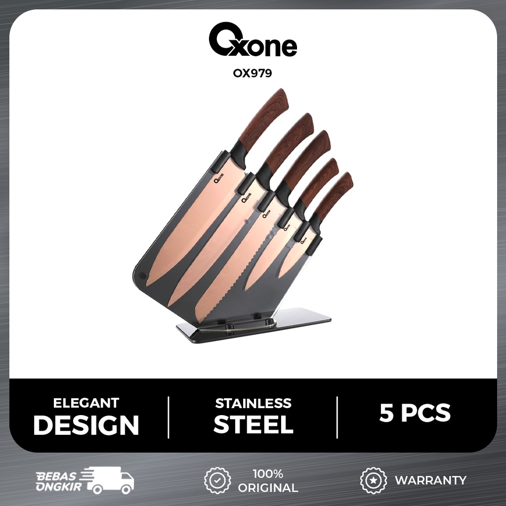 Oxone OX979 Pisau Dapur Set isi 5 Kitchen Knife Set Premium