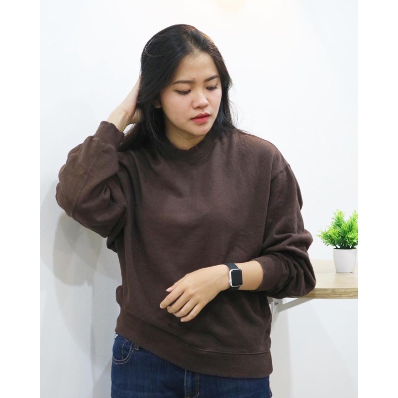 Crewneck GU-Uniqlo Brown