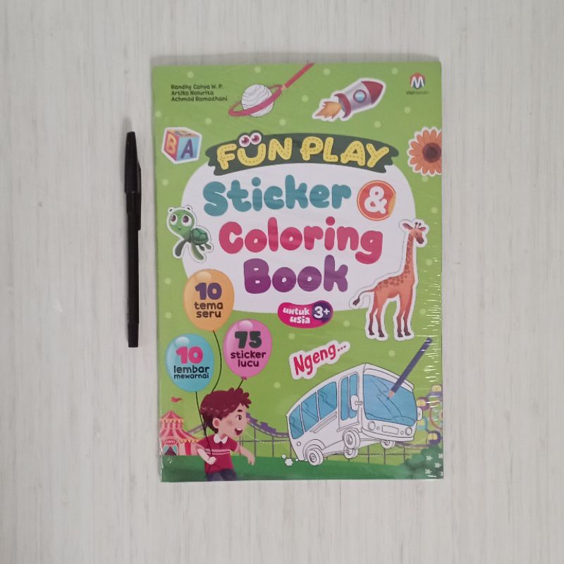 Fun Play Sticker & Coloring Book
