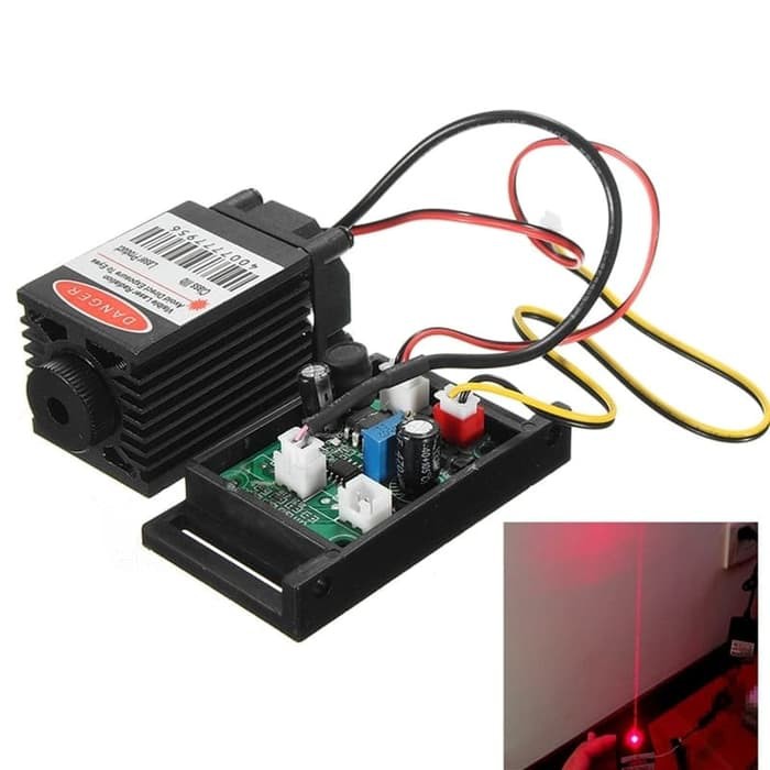 TERLARIS Focusable 500mw 808nm IR Laser Diode Dot 12V+ TTL+ Fan cnc engraver TERBARU