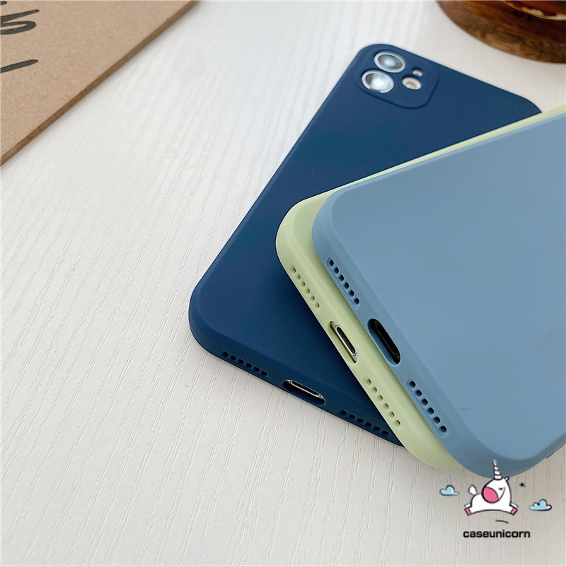 Soft Case Silikon Tpu Warna Permen Polos Untuk Iphone 12 11 8 7 6 6s Plus X Xs Se 11 12 Pro Max 12