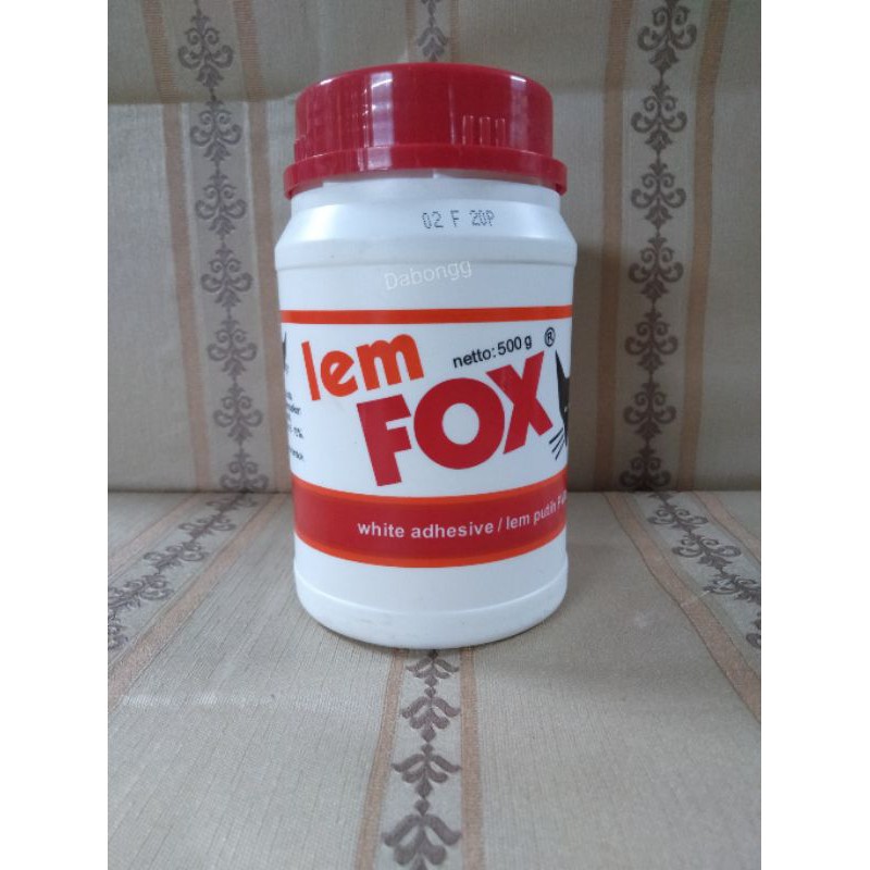 Lem Fox Botol Plastik 500g/ Lem Fox Putih PVC/ Lem Fox 500 Gram Putih