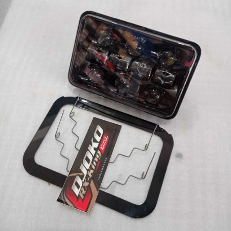 LAMPU DEPAN KOTAK DAYMAKER RX KING 5T5 BONUS SOCKET-20W + KANCING + MIKA