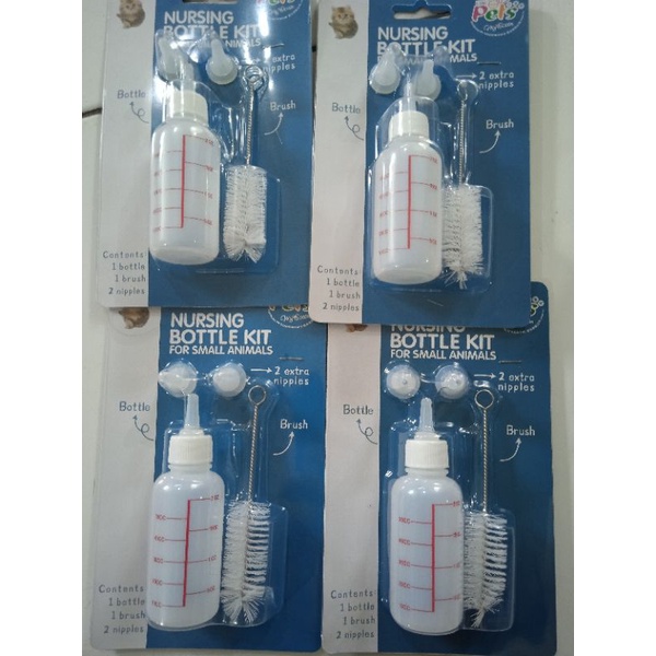 nursing bottle kit 50cc dot susu untuk anak kucing dan anjing