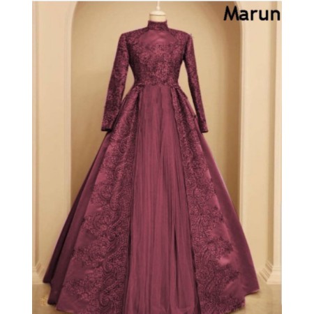 Baju Gamis Muslim Terbaru 2021 Model Baju Pesta Wanita kekinian Bahan Katun Kekinian ABG setelan