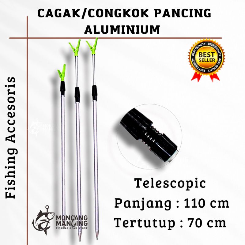 CAGAK CONGKOK JAGRAK TEGEK PANCING ALUMINIUM TELESCOPIC 110 CM AWET KUAT TERLARIS