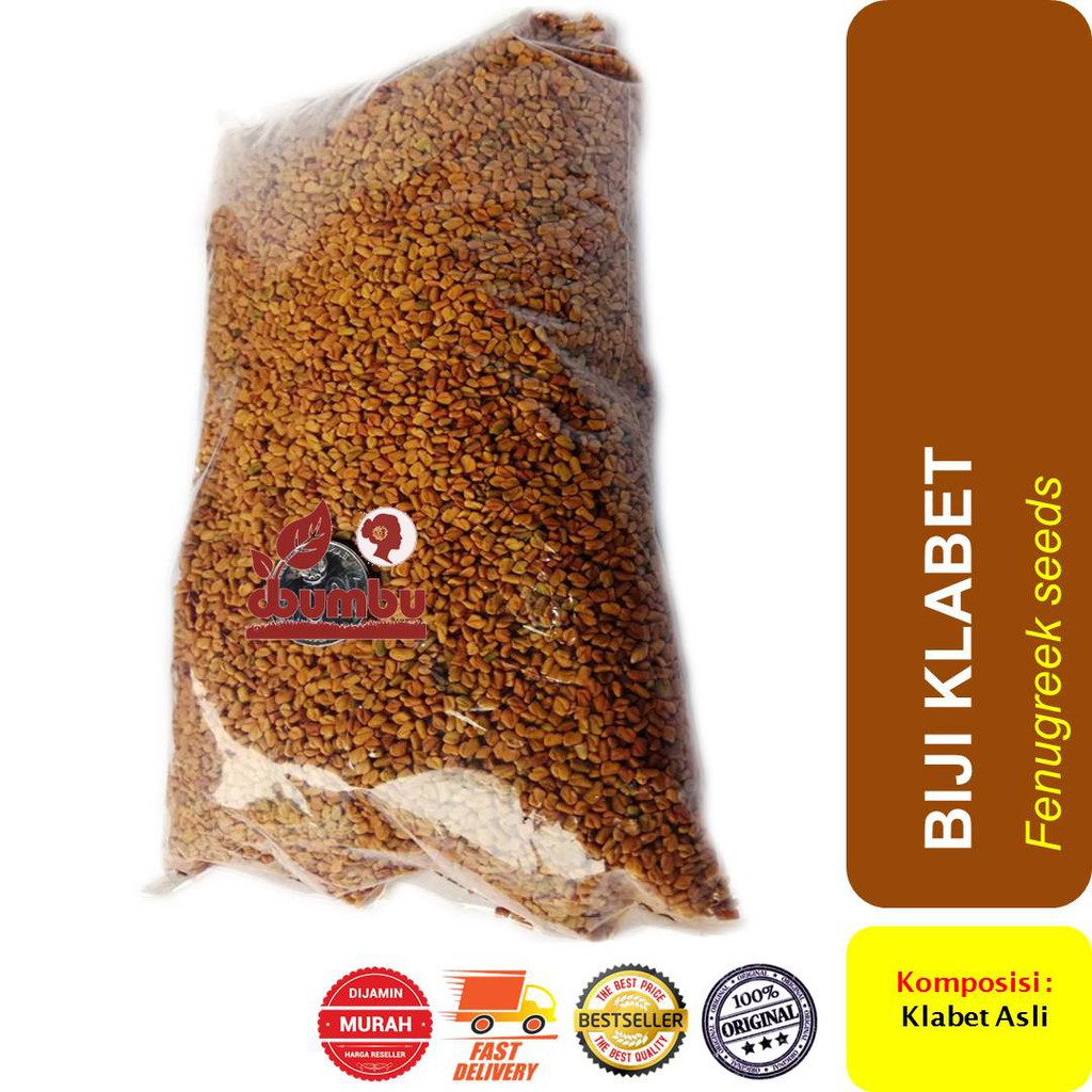 

Biji Klabet kemasan 1000 gram / Hulbah / Alba / Fenugreek