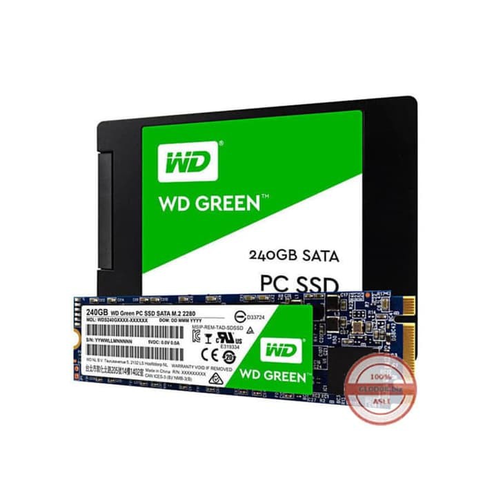 Wd SSD GREEN M2 240GB Warranty 3 Years WDS240G1G0B
