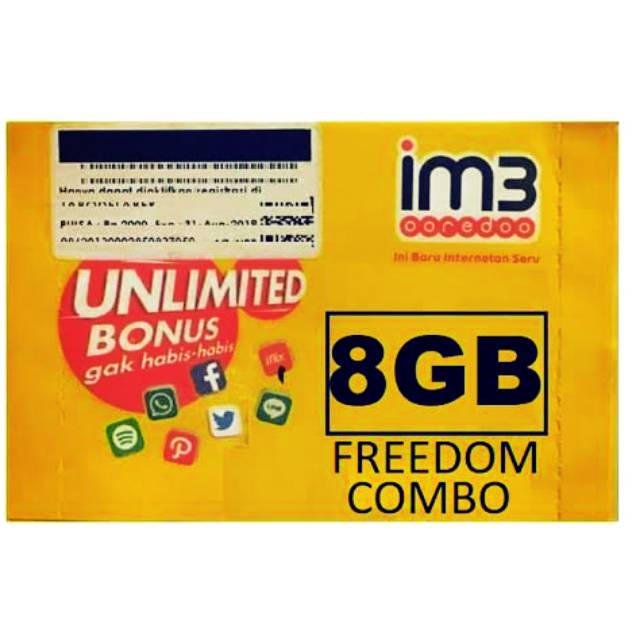 (COD)kartu kuota indosat