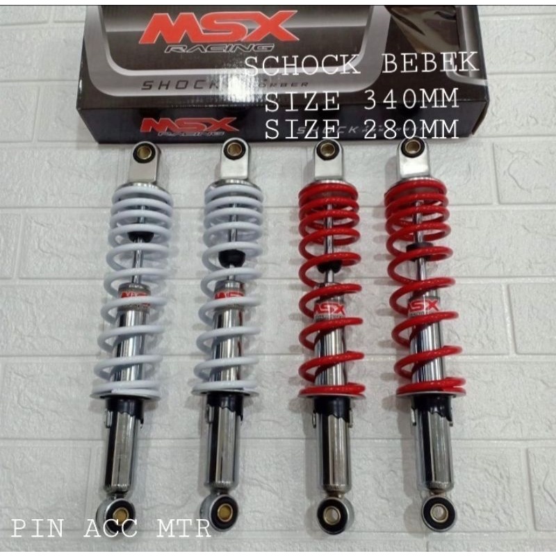 Shock Breakers Uk 280 &amp; 340 Shock Non Tabung Msx Racing Universal Untuk Semua Motor Bebek