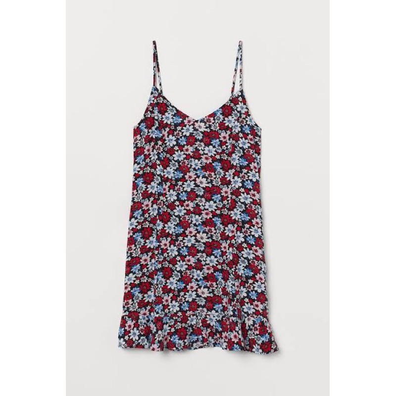 V-NECK SLIP DRESS HNM FULL FLOWER