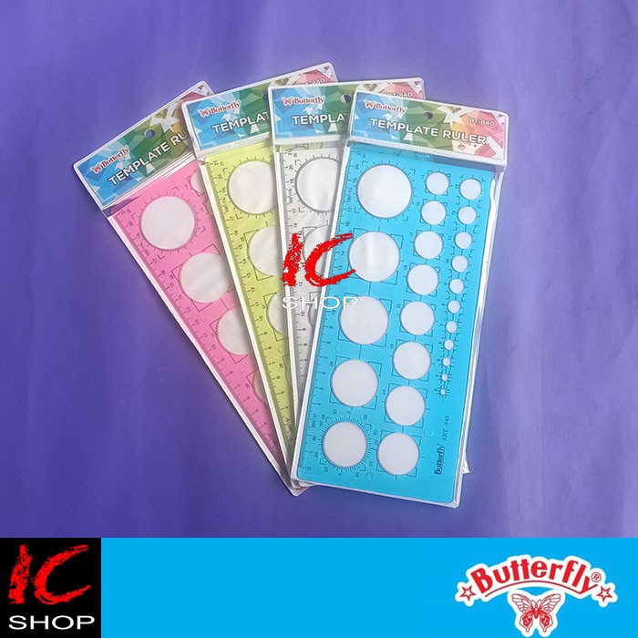 

Penggaris Pola 21 cm BUTTERFLY 840