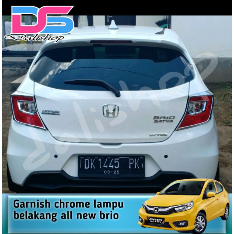 Garnish Belakang All New Brio Garnish Chrome