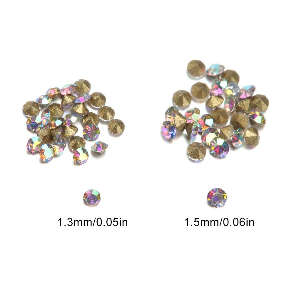 Nanas 1440Pcs Hiasan Kuku Resin Charm SS3-SS4 DIY Art Kaca Kristal