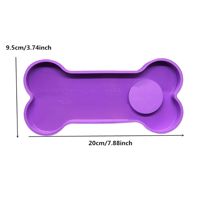 SIY  Memorial Pet Bone Tombstone Epoxy Resin Mold Dog Keepsake Gravestone Silicone Mould DIY Crafts Decorations Ornaments Casting Tools