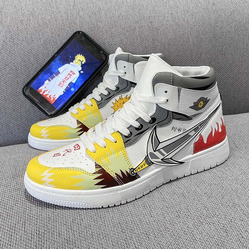 Anime Naruto Casual Namikaze Minato Sepatu Import Pria Running Sneaker Kets Yondaime Hokage Nyaman Cowok Dewasa Lentur 213