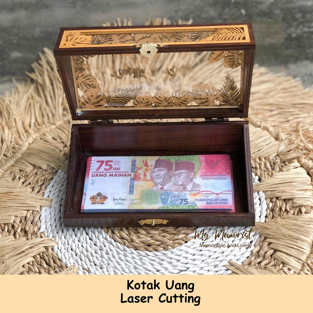 BEST1 Kotak Uang/ Money Box Laser Cutting Design B1