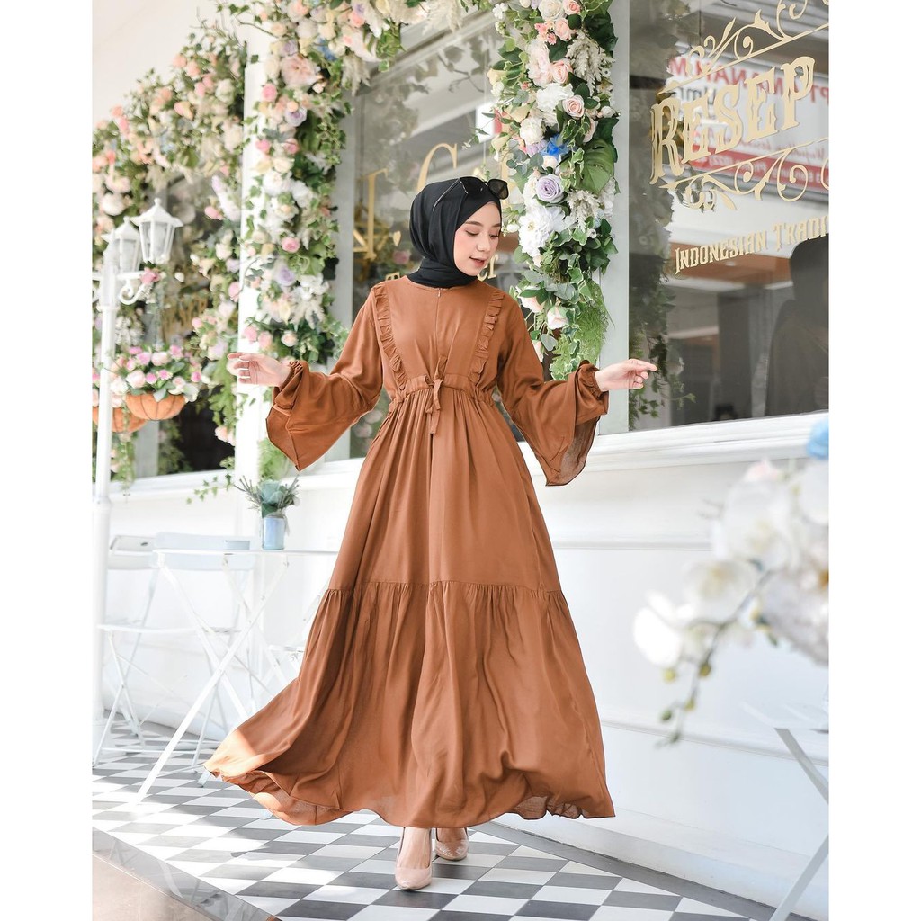 100% REALPICT wilsya dress terbaru // harga promo bahan katun rayon