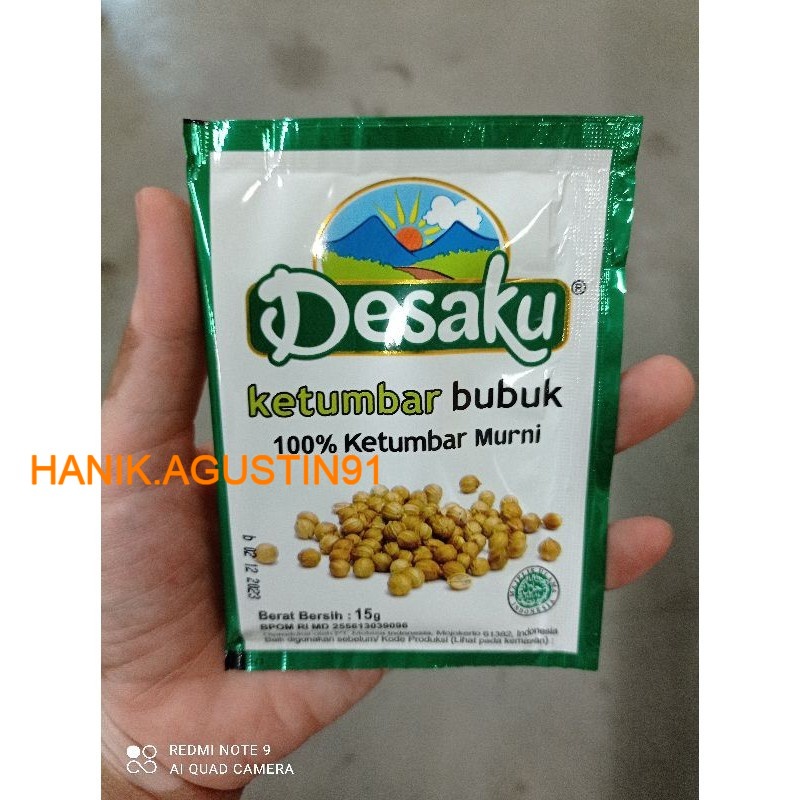 

Ketumbar Bubuk Desaku 15gr sachet