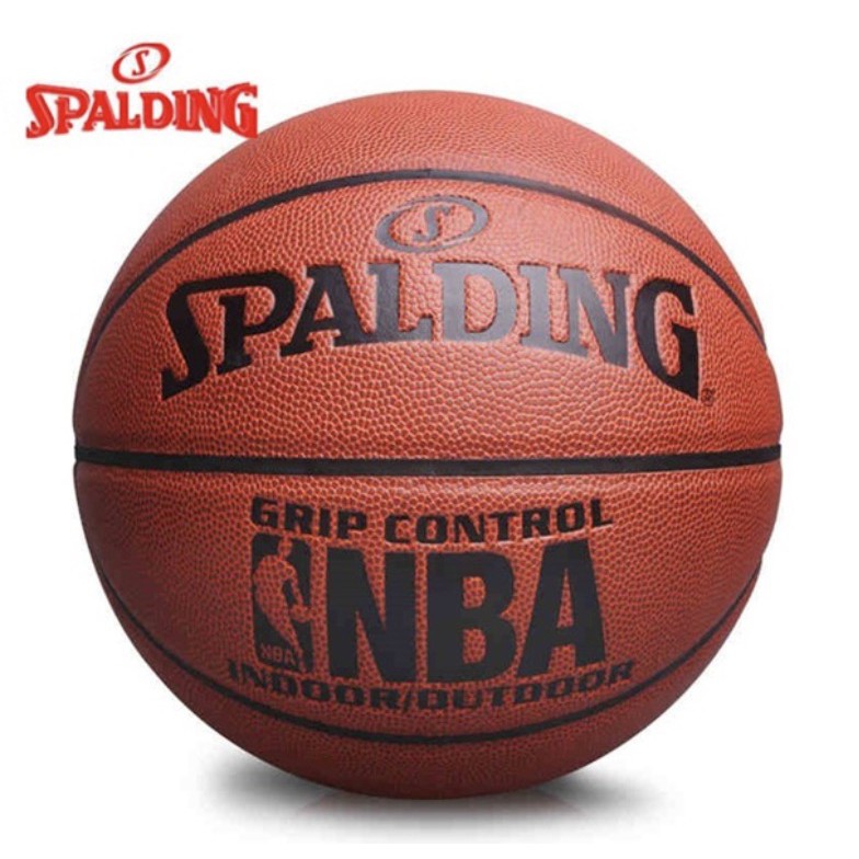 BOLA BASKET SPALDING COKLAT INDOOR OUTDOOR KULIT TEBAL