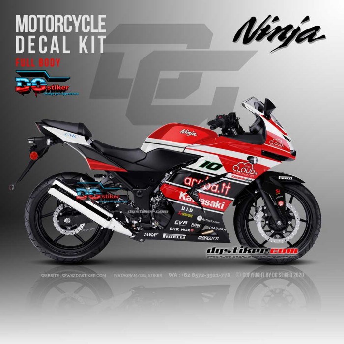 Decal Stiker Ninja 250 Karbu Ducati Aruba DG Stiker