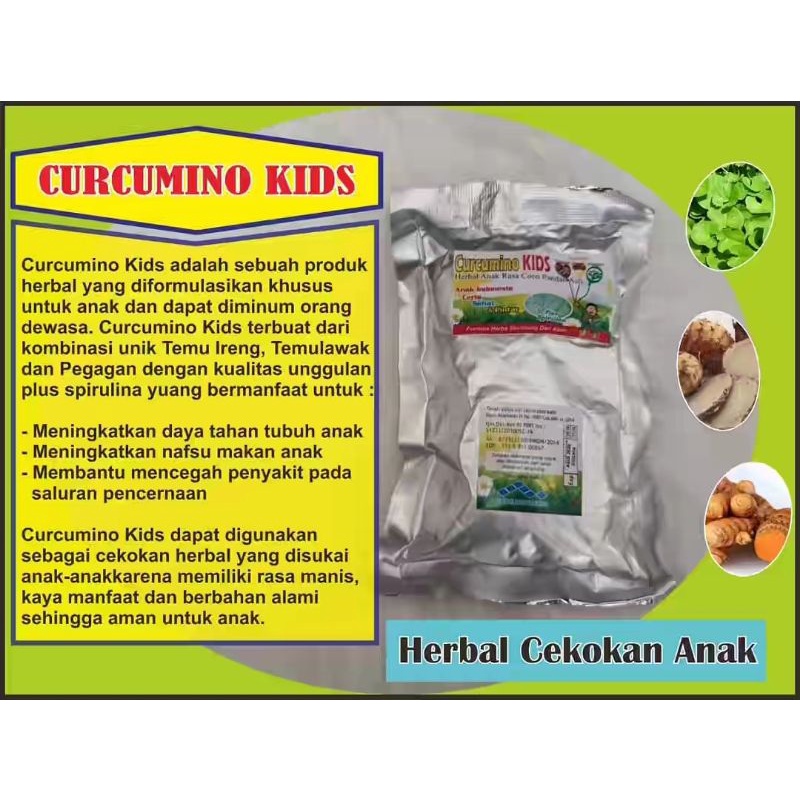 curcumino kids | minuman penambah nafsu makan | herbal cekokan anak