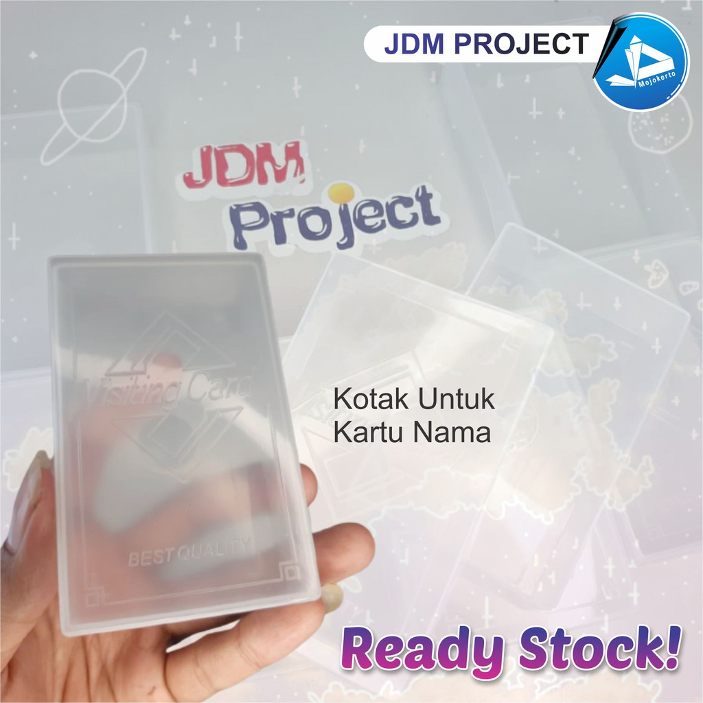 

Kotak Kartu Nama Plastik Transparan Visiting Card Box Name Card