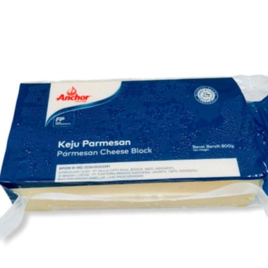 

(BISA COD) Keju Parmesan Blok Anchor 800 gr Parmesan Cheese Block Ori BPOM Halal TERBAIK Kode 1246