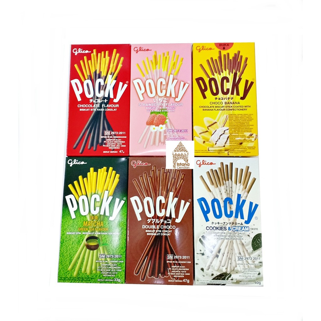 POCKY YUZU ORANGE/ ALMOND / Greentea / Chocolate / Strawberry / Cookies Cream