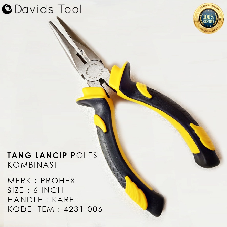 Tang Lancip Jepit Prohex 6 inch