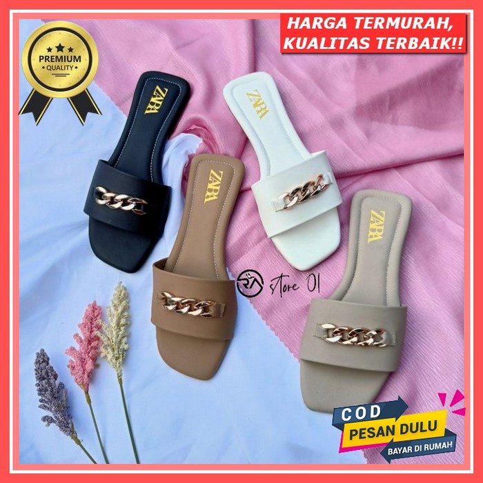 Sandal Jelly Wanita Import Jepit Tali Teplek Elastis Karet Non-Slip Karis 1949 Sandal Teplek Wanita 