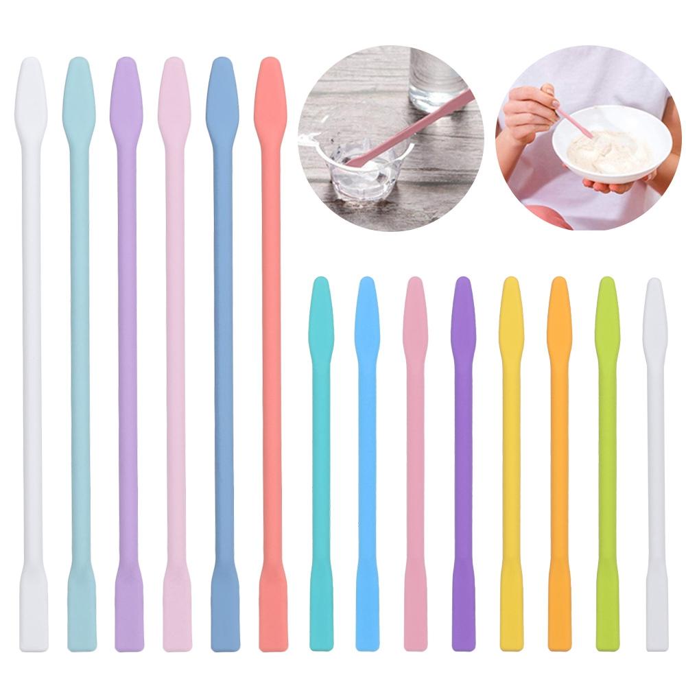 [Elegan] Stir Stick Silikon2 /6 /8/14PC Kecantikan Membuat Perhiasan Alat Kerajinan DIY Modulasi Warna Cangkir Dispenser