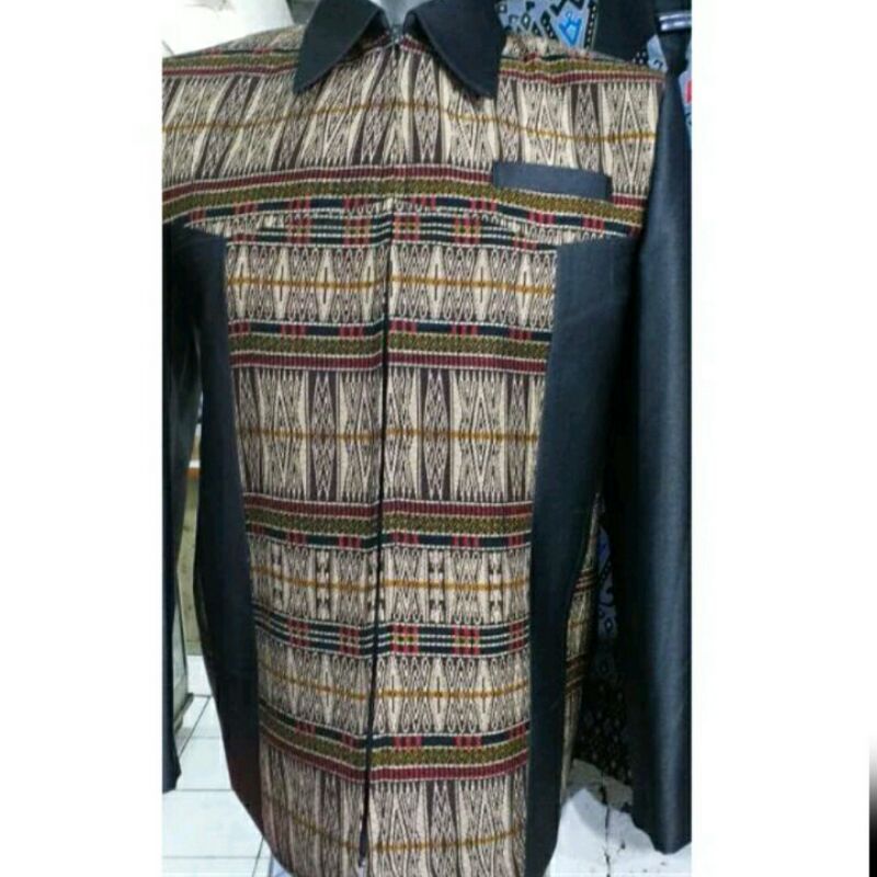 Jas Jaket Ulos / Jasket motif tenun ulos / Jas semi jaket ulos sumatera