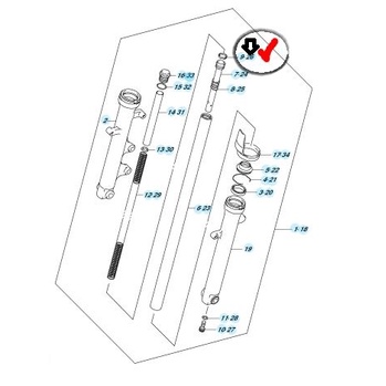Set Ring Suling Shock-Ring Suzuki Satria FU Injeksi 2016 - 2021 Original SGP Terlaris