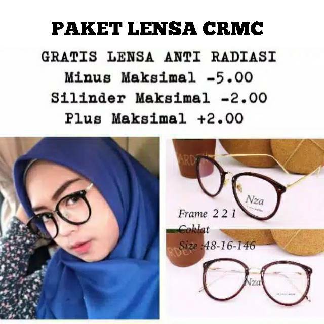 Frame Kacamata Wanita, Kaca mata Anti Radiasi, Kacamata Ne 2473, Kaca mata Minus, Kacamata Fashion