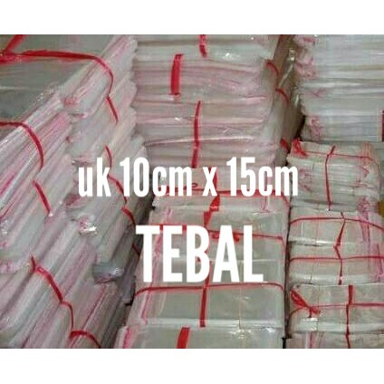 

Plastik opp seal plastik bungkus roti, cookies, accessories 10cm x 15cm (100 Lbr)