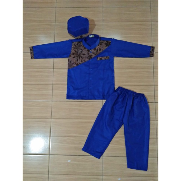 SETELAN KOKO ANAK COWOK BIREL/BAJU NGAJI COWOK/BAJU NGAJI ANAK-ANAK/BAJU MUSLIM COWOK