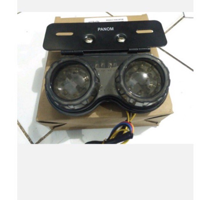 STOP LAMP LED DOUBLE UNIVERSAL ALL MOTOR LAMPU STOP BELAKANG SET PLUS BREKET NEW MODEL