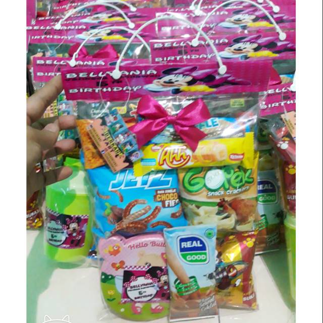 

Paket snack ultah/ goodie bag ultah/ bingkisan ultah