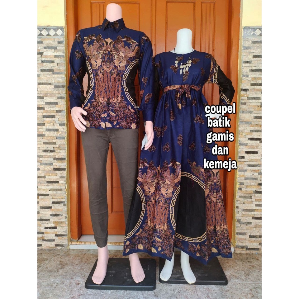 Batik Aira - Batik Couple Gamis Kemeja Rantai Ijo-6